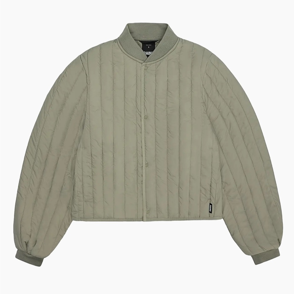 Rains Women's Quilted Jacket - Olive “drift” NWT